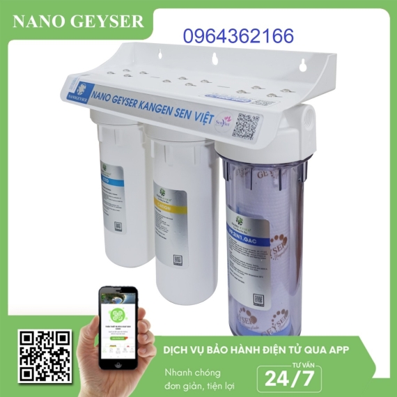 Bộ tiền lọc Nano Geyser Kangen Sen Việt 